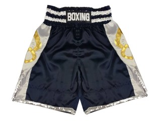 Custom Boxing Shorts : KNBSH-029-Navy